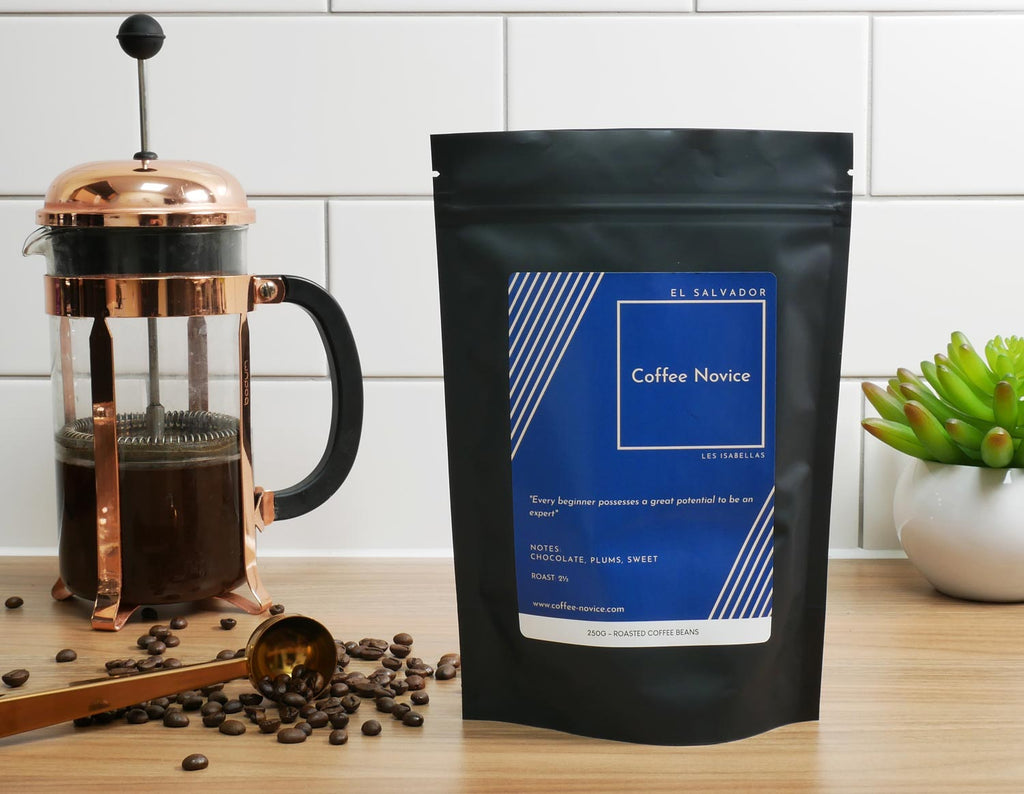 El Salvador single origin coffee beans – mild, smooth flavour with plum and chocolate notes.