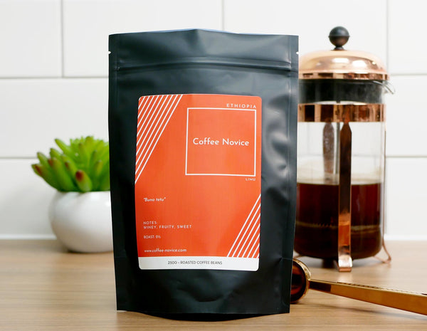 Ethiopia Limu coffee bag – sweet, winey and fruity notes.