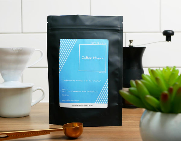 Guatemala single origin coffee beans – rich, full-bodied with chocolate and blackberry notes.